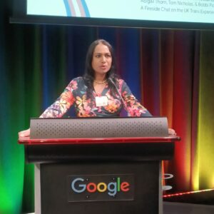 Kalki Subramaniam speaking at Google in the USA